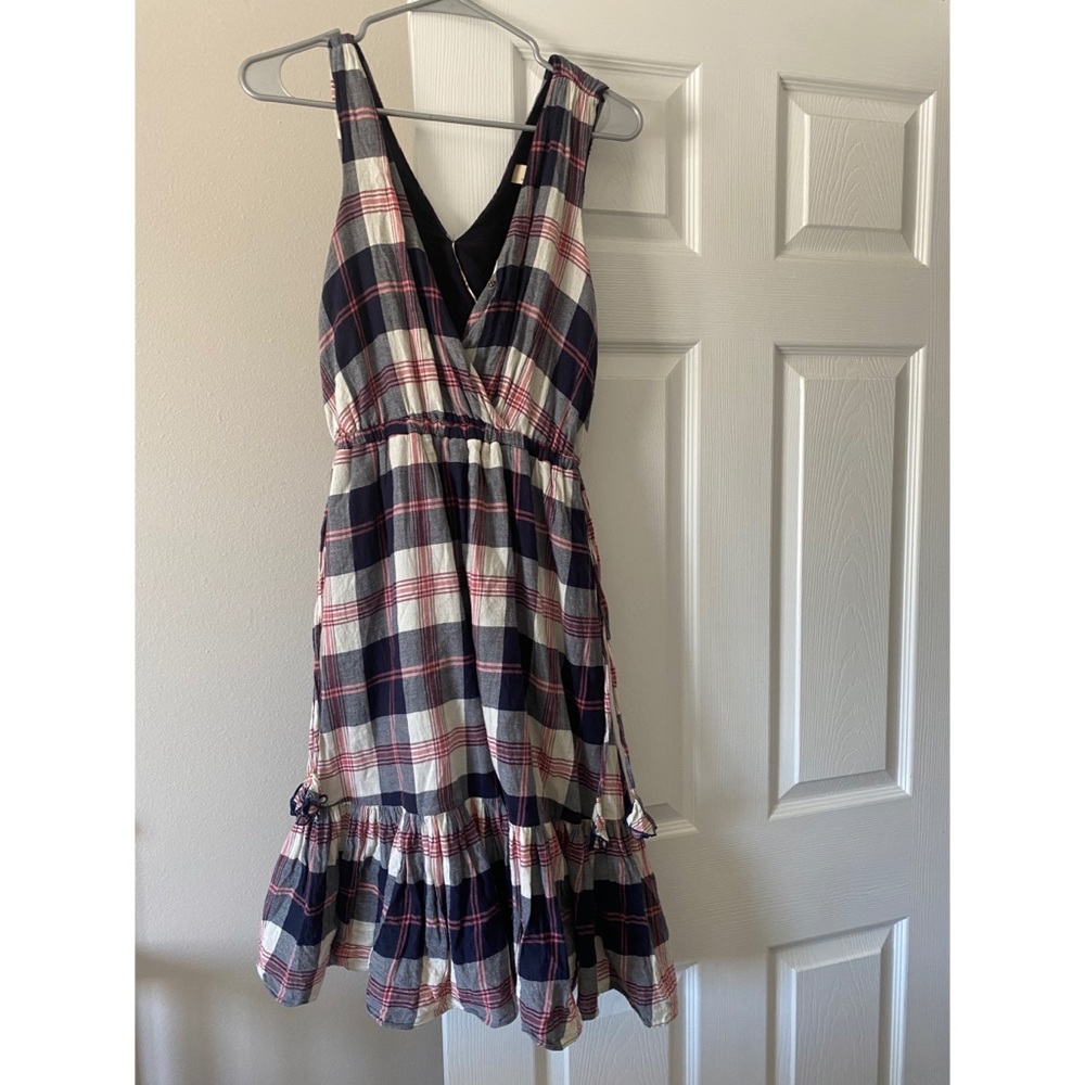 Anthropologie checkered dress